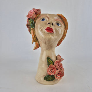 Head Planter Large - Rose
