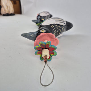 Hanging Beaded Magpies 2