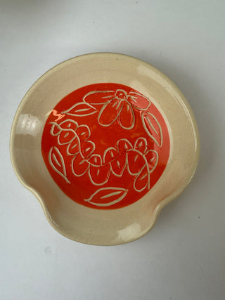 Spoon Rest- Hot Orange