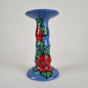 Candle Holder - Red Roses