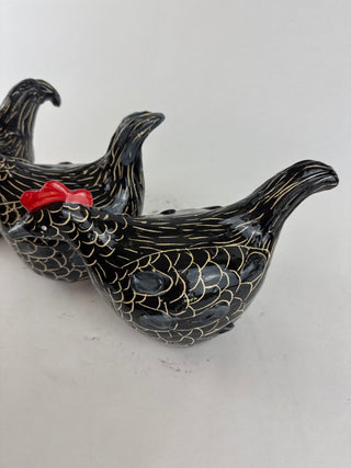 Sculpture - Chicken Black Medium
