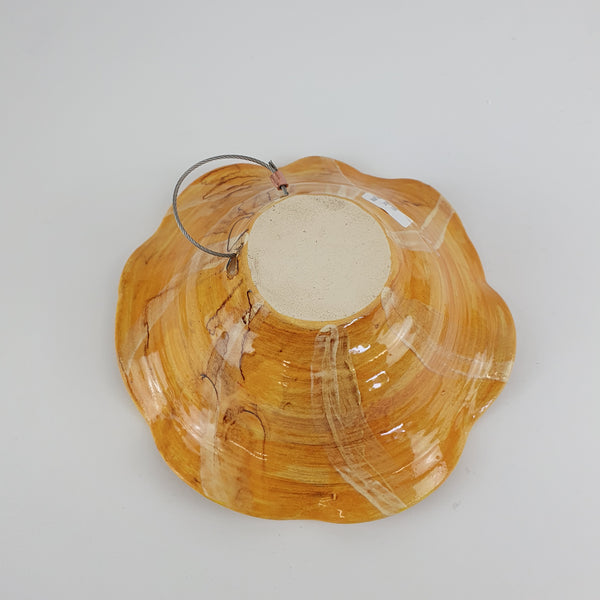 Orange, orange center - Flower Wall Hanging - Large