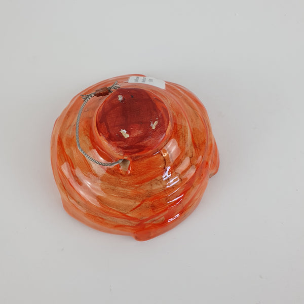 Orange Red center  - Flower Wall Hanging -Medium