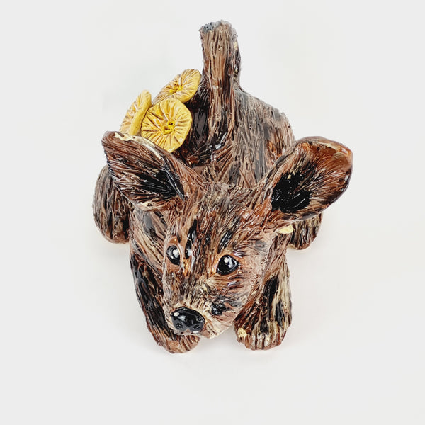 Dark Brown Dog - Animal Sculpture