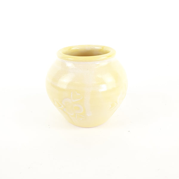 Round Yellow  - Small Vase