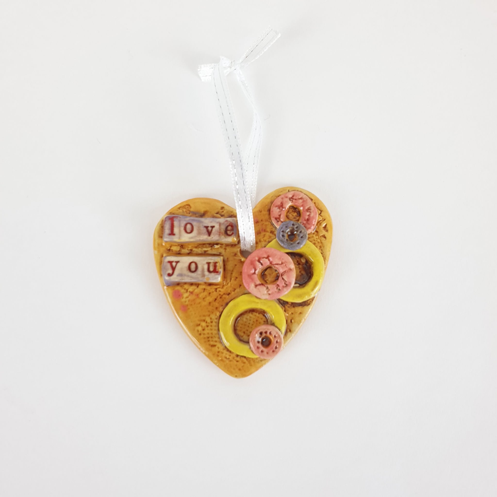 Love You Yellow  - Hanging Ornament