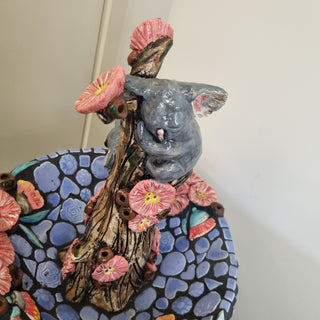 Bird Bath -Mother & Baby Koala