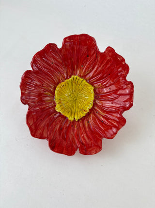 Wall Flower - Red Yellow centre