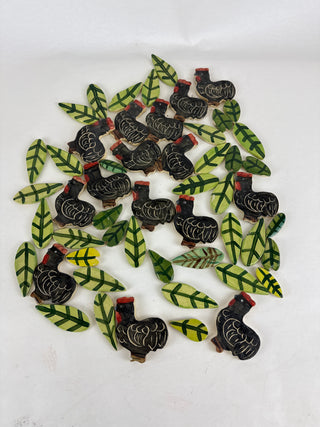 Tile Pack - Chickens and Leaves