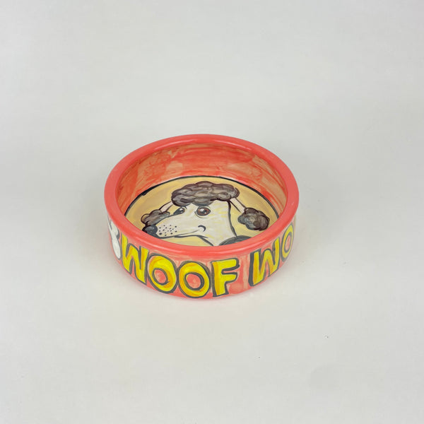 Pink Woof - Dog Bowl