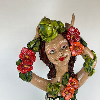 Garden Dweller Large - Frog Lady