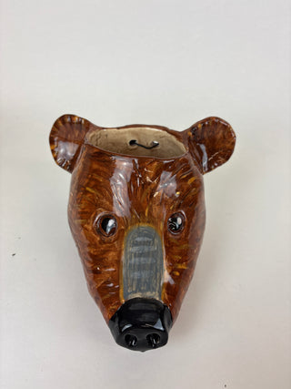 Hanging Planter - Bear Face