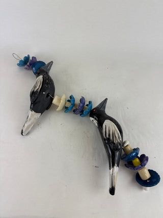 Hanging Beaded Magpie's
