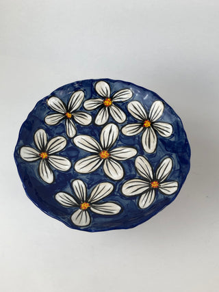 Platter Stand Large - White Daisy