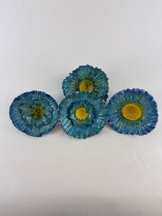 Wall Flower - Blue and Yellow