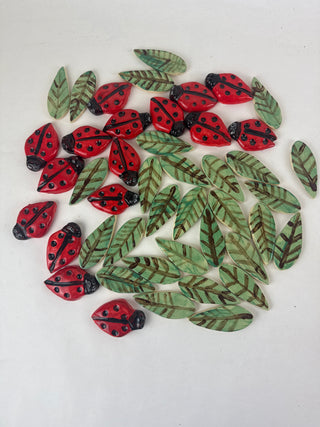 Tile Pack - Lady Bug and Leaves