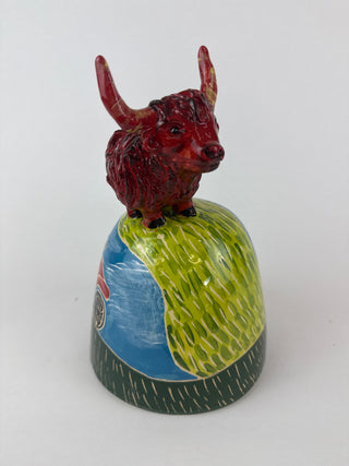 Sculpture- Highland Coo on Hill
