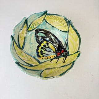 Carved Bowl Small - Richmond Birdwing Butterfly