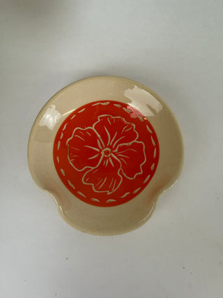 Spoon Rest- Hot Orange