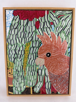 Gang Gang Cockatoo- Peter Hughes painting