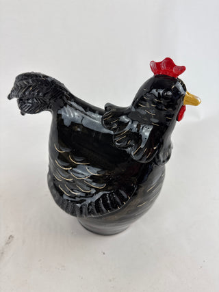 Sculpture - Large Black Chicken