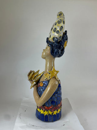 Garden Dweller Med-Moon Girl with Stars