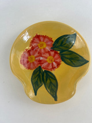 Spoon Rest- Pink and Yellow