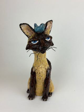 Animal Sculpture- Crazy Cat Bird