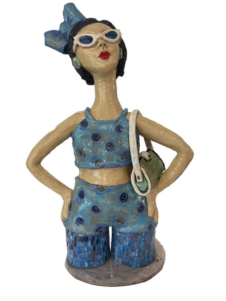 Sculpture-Bridget the Beach Goer