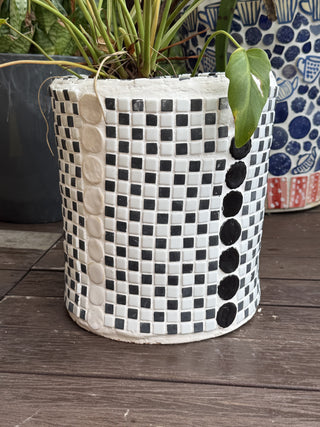 Mosaic Planter Small Dots