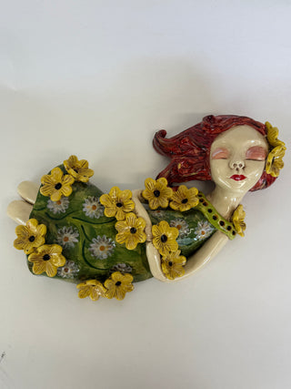 Wall Girl - Sunflowers