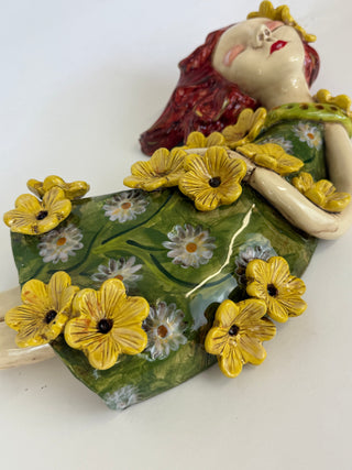 Wall Girl - Sunflowers