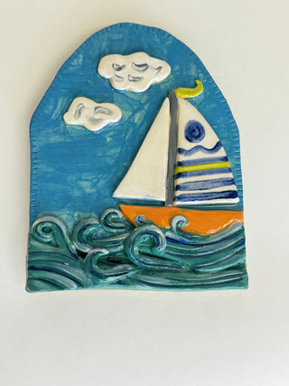 Wall Shrine - Sail Boat