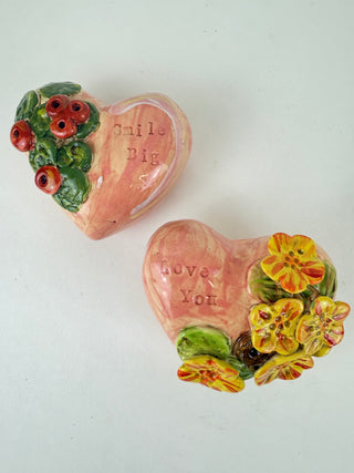 Wall Heart - Small various pink