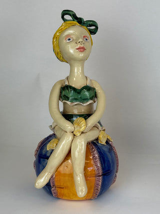 Sculpture- Imelda Figurine on Beach Ball