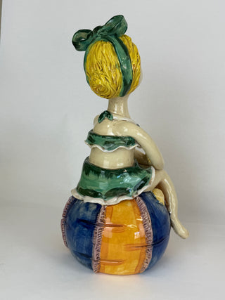 Sculpture- Imelda Figurine on Beach Ball