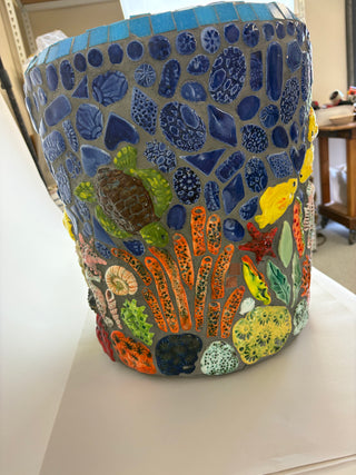 Garden Seat - Fishy Friends