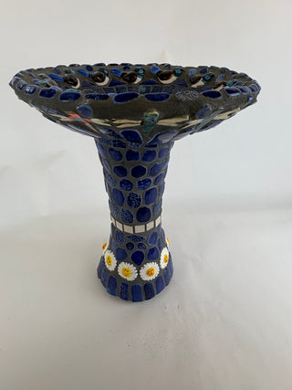Bird Bath - Blue Garden