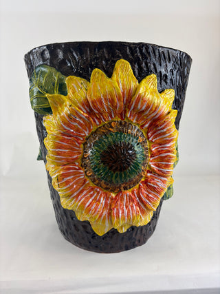 Planter - Black Sunflower