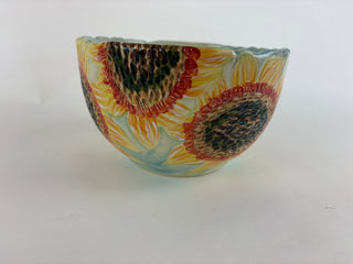 Carved bowl Large - Sunflower 3