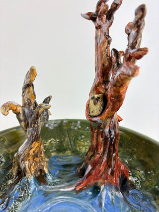 Animal Sculpture - Owl Dreaming