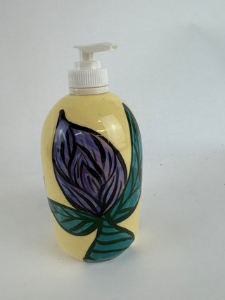 Soap Dispenser - Purple Floral