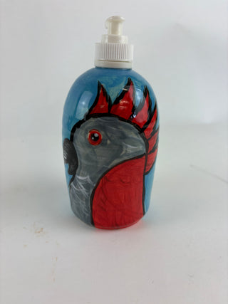Soap Dispenser - Red Cockatoo