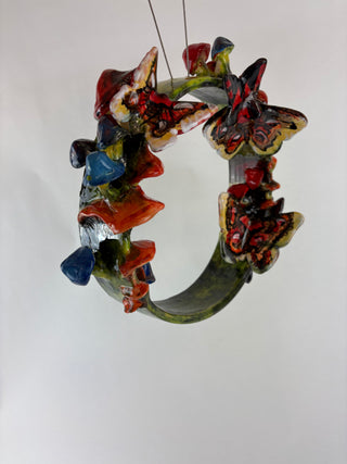 Sculpture - Hanging Ring Butterflies