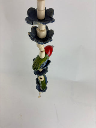 Hanging Two  Beaded Finches