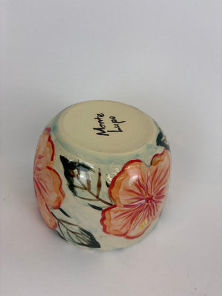 Carved bowl Medium - Hibiscus
