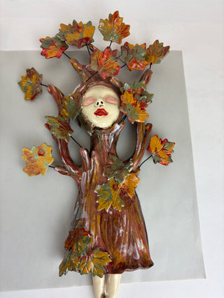 Wall Girl - Brown Maple