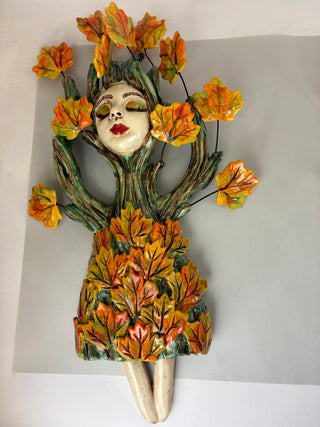Wall Girl - Green Maple