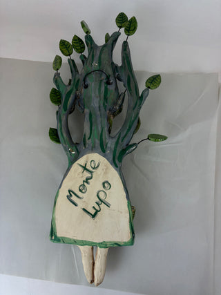 Wall Girl - Deep Green Tree