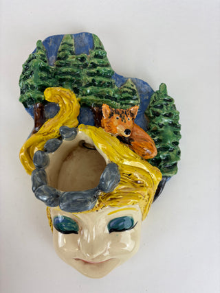 Wall Face -Foxy Vase